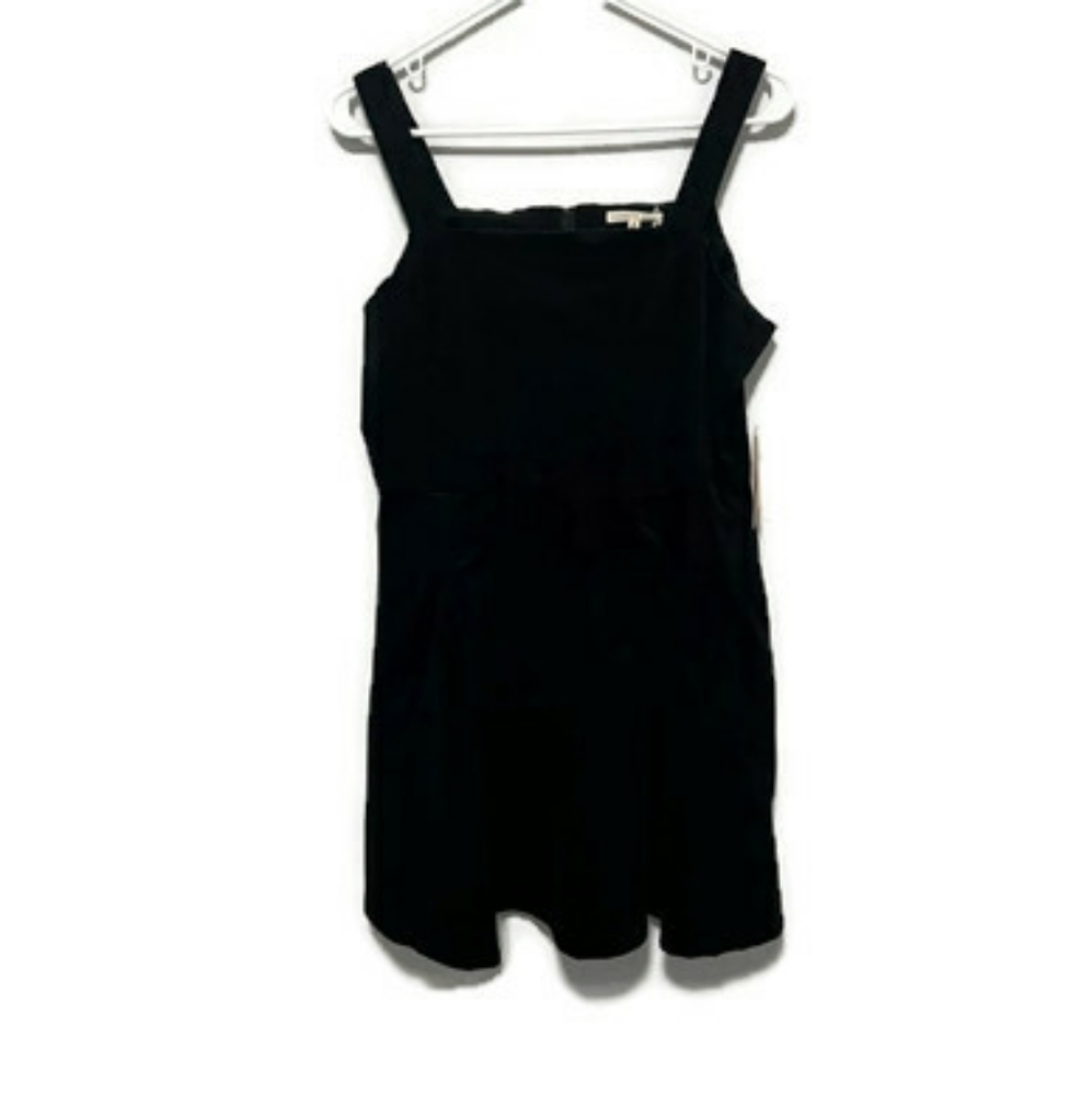 Copper key black velvet dress sz M